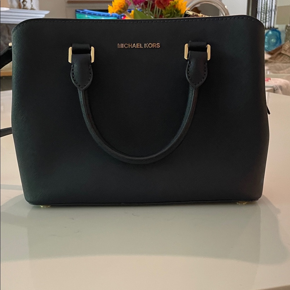 Michael Kors Navy Blue Satchel